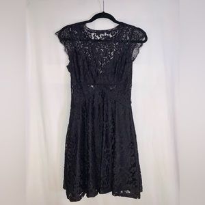 Tobi Black Dress With Lace